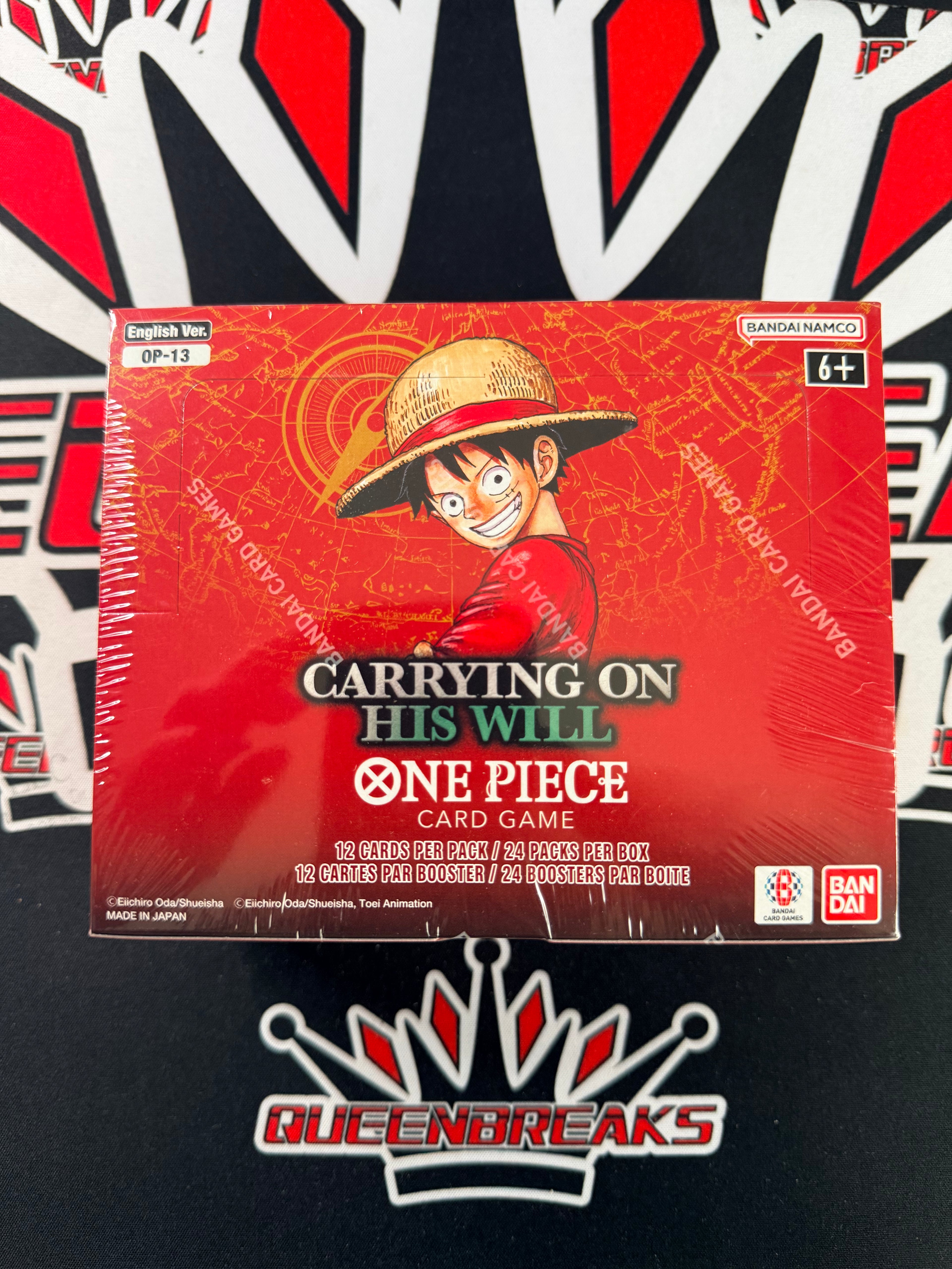 One Piece English Carrying On His Will Booster Box