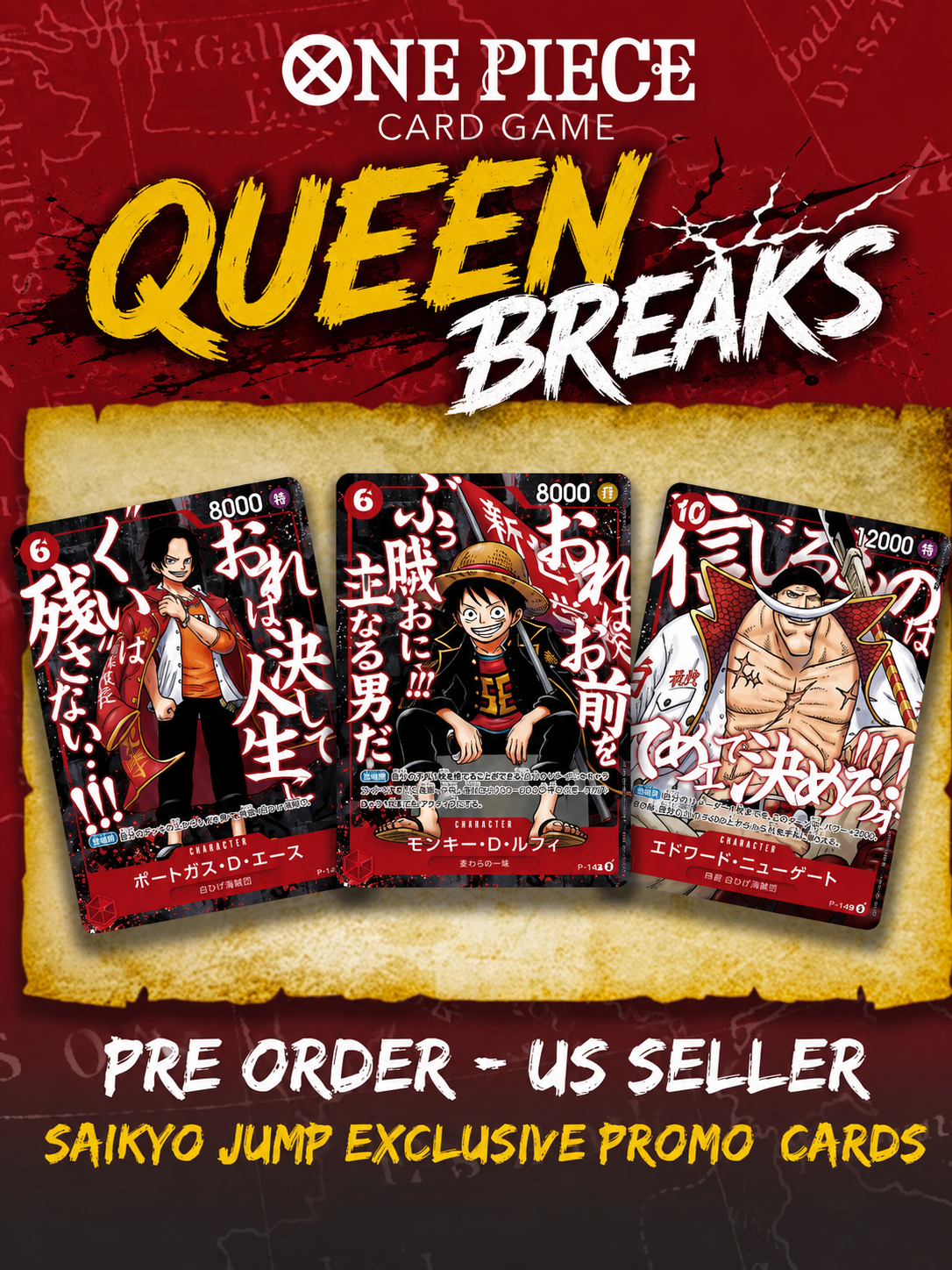 Saikyo Jump 2026 ONE PIECE Promo 3 Card Set Magazine Pre-order