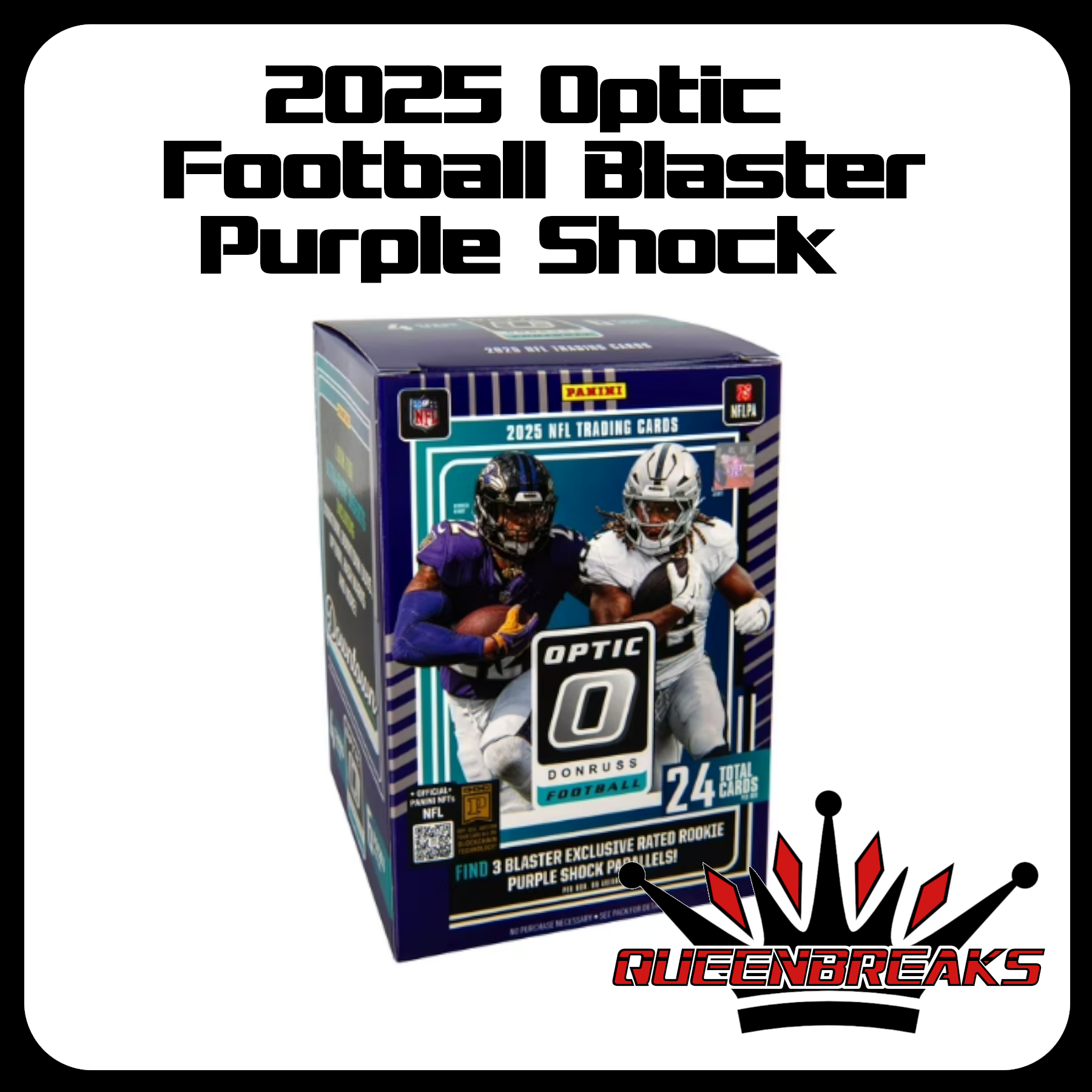 2025 Panini Donruss Optic Football Trading Cards Blaster Box